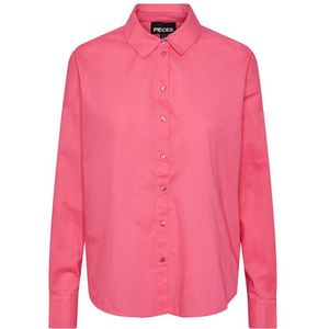 Pieces Tanne Loose Fit Long Sleeve Shirt Roze M Vrouw