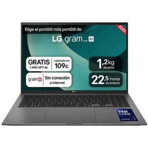 Lg Gram 16zd90t-g.ax78b 16´´ Ultra 7-255h/16gb/1tb Ssd Laptop