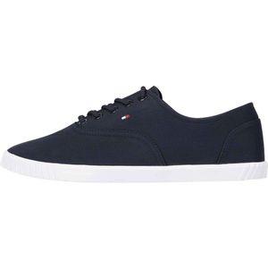 Tommy Hilfiger Canvas Lace Up Trainers Blauw EU 39 Vrouw