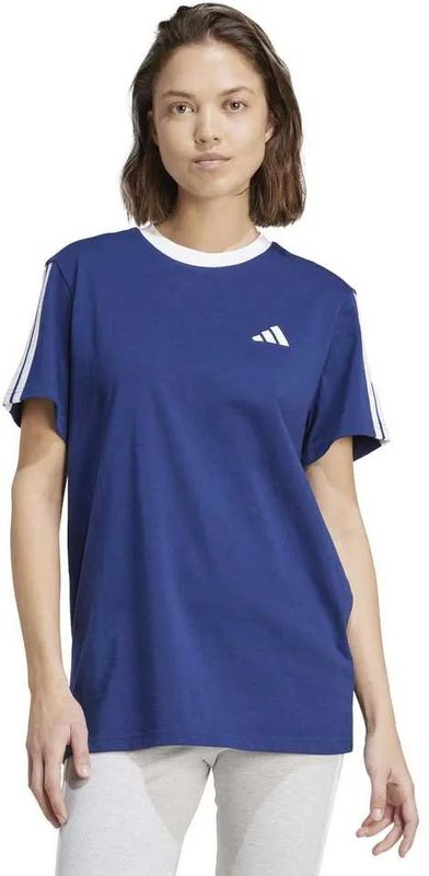 Adidas - Essentials 3 Stripes - T-shirt - Katoen - Korte Mouwen