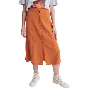 Superdry Valley Skirt Oranje L Vrouw
