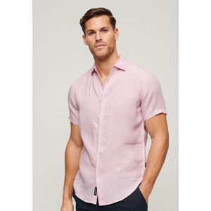 Superdry Studios Casual Linen Short Sleeve T-shirt Roze M Man