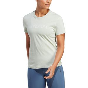 Adidas Logo Short Sleeve T-shirt Groen XS Vrouw