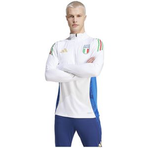 Adidas Italy 23/24 Training Sweatshirt Met Halve Rits