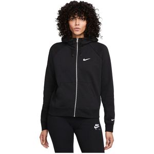 Nike Sportswear Bb Fleece Print Full Zip Sweatshirt Zwart XS Vrouw