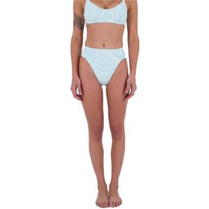 Hurley Wave Runner Moderate High Waist Bikini Bottom Blauw L Vrouw