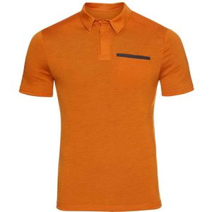 Odlo Concord Natural Short Sleeve Polo Oranje L Man