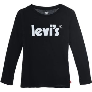 Levi´s ® Kids Poster logo T-shirt Met Lange Mouwen