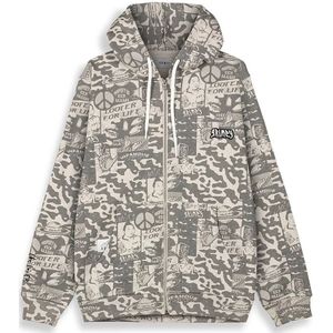 Grimey Peace Within All Over Print Regular Hoodie