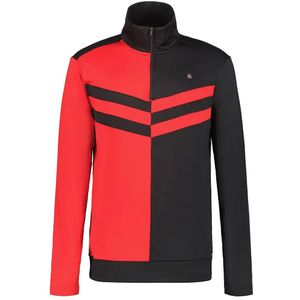 Luhta - Isokurikka - Fleece Met Halve Rits - Rood - Slim Fit
