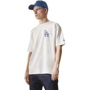 New Era Mlb Big Logo Oversize Los Angeles Dodgers Short Sleeve T-shirt Wit M Man