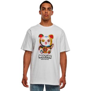 Mister Tee Welcom Cat Heavy Oversize Short Sleeve T-shirt Wit XL Man