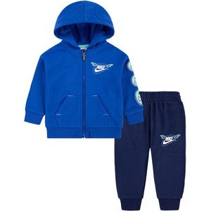 Nike Kids 66l111 French Terry Set Blauw 18 Months