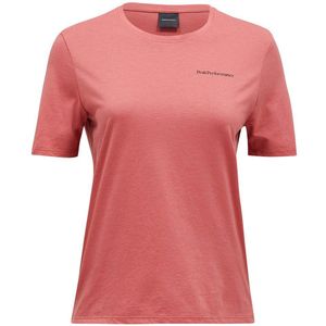 Peak Performance Explore Logo Short Sleeve T-shirt Roze M Vrouw