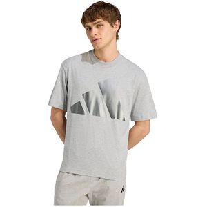 adidas - ESS - Functioneel Shirt - Zilvergrijs / Grijs Gemêleerd - Sportshirts