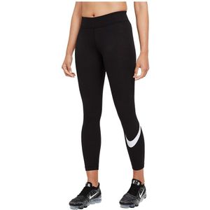Nike Sportswear Essential Swoosh Graphic Mid Rise Leggings Zwart XS / Regular Vrouw