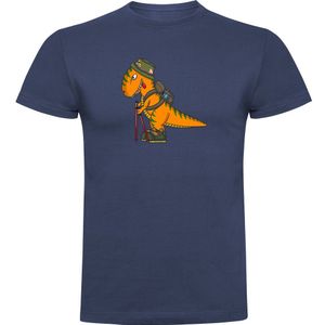 Kruskis Dino Trek Short Sleeve T-shirt Blauw 3XL Man
