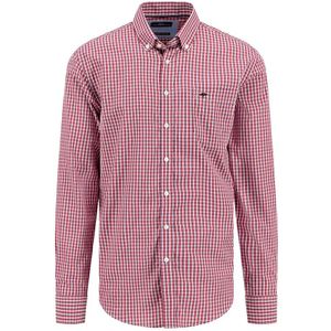 Fynch Hatton Small Check. B.d Overhemd Met Lange Mouwen