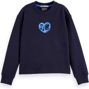 Scotch & Soda Relaxed Fit Front Back Artwork Sweatshirt