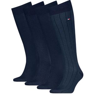Tommy Hilfiger - Kniekousen - 4 Paren - Gekamd Katoen - Geschenkdoos