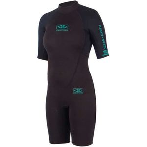 Ocean & Earth Surf School Springy Neopreen Pak Met Korte Mouwen En Ritssluiting Op De Rug Voor Dames