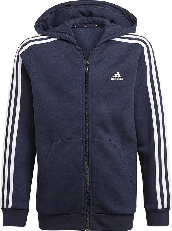 adidas - Essentials 3S - Kinderjack - Met Rits en Capuchon