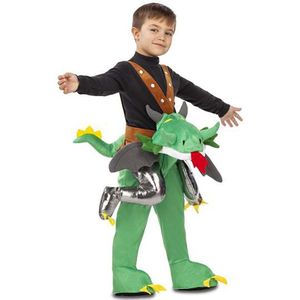 Viving Costumes Ride-on Dragon Of The Mountains Kids Custom Groen 3-4 Years