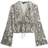 Superdry - 70s Pleated Blouse - Geplooide Blouse - Lange Mouwen