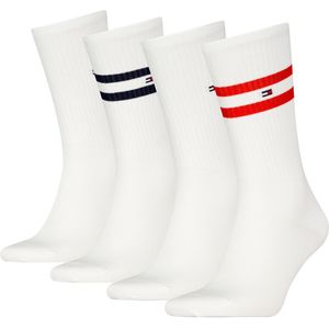 Tommy Hilfiger Giftbox Sport Stripe Crew Socks 4 Pairs Wit EU 39-42 Man