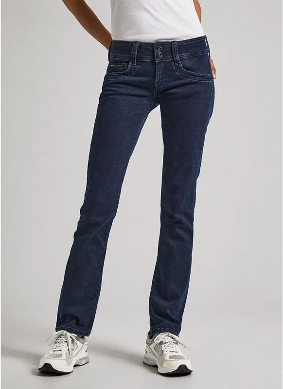 Pepe Jeans - PL204588DP3 - Zwarte Slanke Jeans - Casual - Katoen - Duurzaam