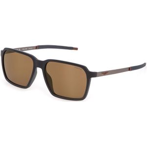 Police Spll16-58v78x Sunglasses Grijs Brown Man