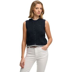 Superdry Cable Button Down Top Zonder Mouwen
