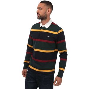 Gant Shield Striped Heavy Polo Met Lange Mouwen