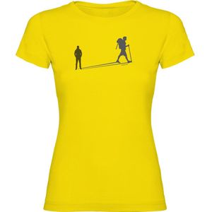 Kruskis Trekk Shadow Short Sleeve T-shirt Geel M Vrouw