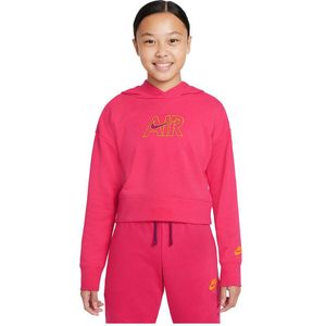 Nike Sportswear Air French Terry Crop Hoodie Roze 12-13 Years Meisje