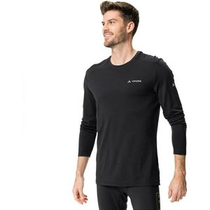 Vaude - Monviso - T-shirt - Zwart - Lange Mouwen - Merino Wol