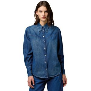 Wrangler Yoke Denim Regular Fit Overhemd Met Lange Mouwen