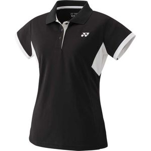 Yonex Team Short Sleeve Polo Zwart XL Vrouw