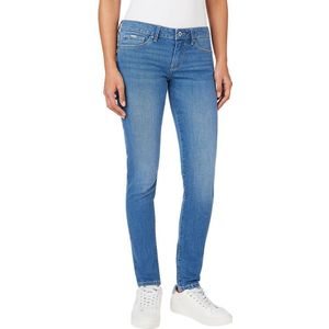 Pepe Jeans Skinny Fit Low Waist Jeans Blauw 32 / 30 Vrouw