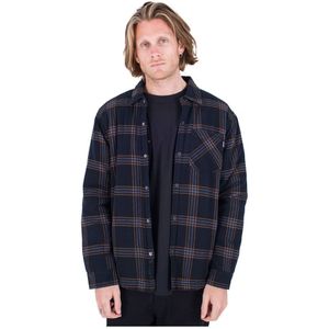 Hurley Portland Sherpa Long Sleeve Shirt Zwart L Man