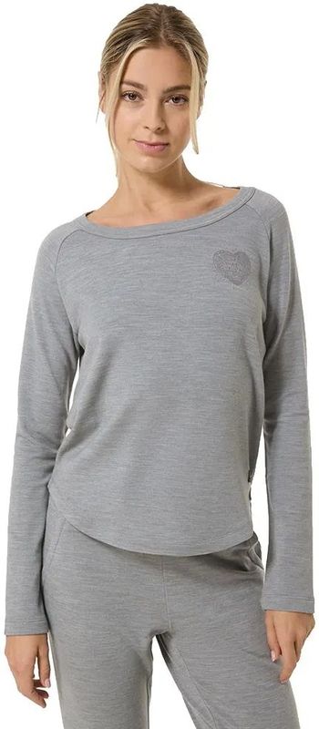 Super.natural - W LITTLE HEARTWOOD CREW - Merino Trui - Zwart