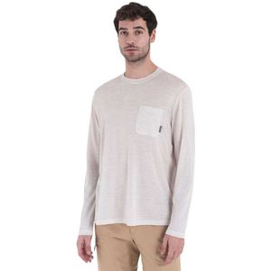 Icebreaker Merino 150 Tech Lite Iii Relaxed Pocket Long Sleeve T-shirt Beige XL Man