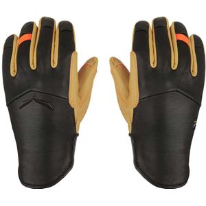 Salewa Ortles Am Leather Gloves Bruin,Zwart XL Man
