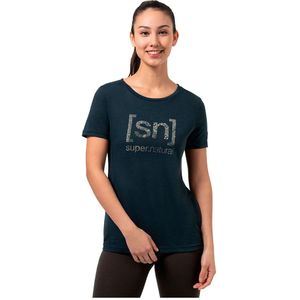 super.natural - W ARABESQUE TEE - T-shirt - Zwart - Merinowol