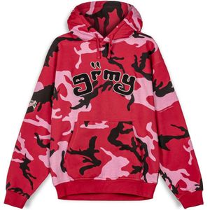 Grimey All Over Print Tusker Temple Vintage Hoodie Rood XL Man