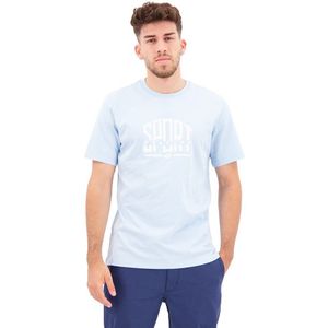 Dockers Logo Stencil Short Sleeve T-shirt Blauw M Man