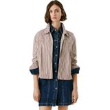 Pepe Jeansvoor vrouwen. PL4024327 Hannah beige jas (L), Casual, Katoen