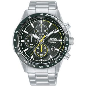 Lorus Watches Rm397hx9 Sports Chronograph 43 Mm Watch Zilver