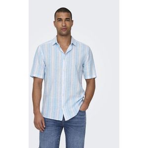 Only & Sons Caiden Short Sleeve Shirt Blauw M Man