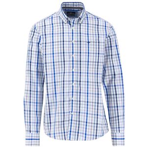 Fynch Hatton Combi Check Overhemd Met Lange Mouwen